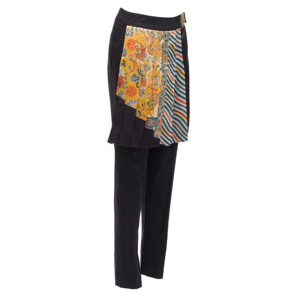 Dries Van Noten Layered Pleated Pants Women black | black - Picture 3 of 6